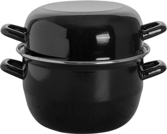 Cosy&Trendy Mosselpan - Ø 20 cm - 2 kg - 3L25 - Zwart