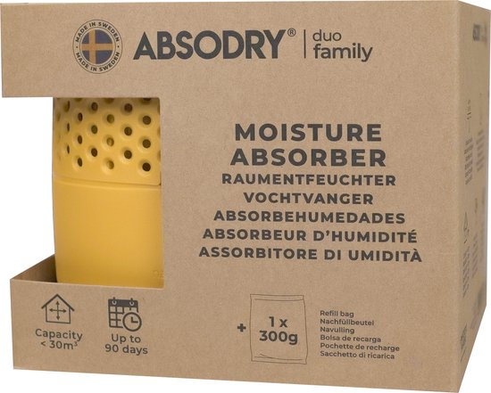 Absodry - Duo Family Bag 3 series - Chantarelle + Navulling - Voordeelbundel