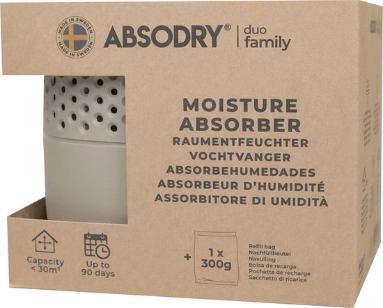 Absodry - Duo Family Bag 3 series - Nougat + Navulling - Voordeelbundel