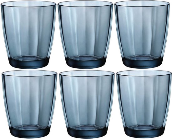 Bormioli Rocco Pulsar waterglas - 30 cl - Blauw - Set-6