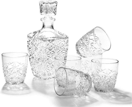 Bormioli Rocco Dedalo Whiskeyset - 7-delig - Glas
