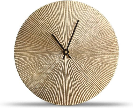 Salt&Pepper - Zone - Tafelklok - 20cm - goud ribble