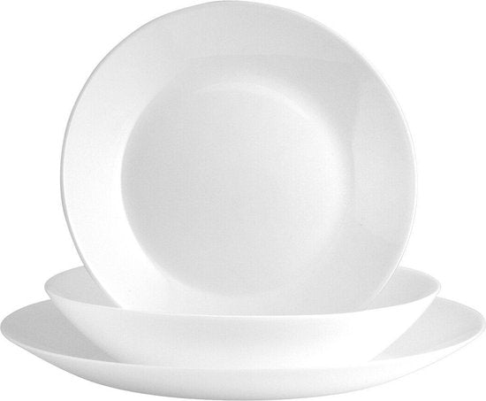 Arcopal Zelie opaalglas - wit - 18-Delig
