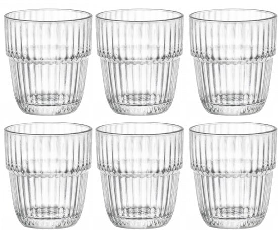 Bormioli Rocco Waterglazen Stapelbaar - Barshine - 305 ml - 6 stuks