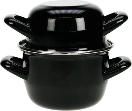 Cosy&Trendy Mosselpan - Ø 12 cm - 0,5 kg - 0L9 - Zwart