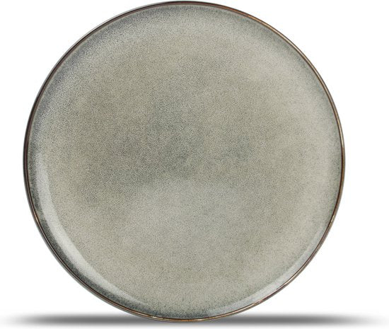 Salt & Pepper Serviesset Meridian - Groen/Blauw - 16-delig voor 4 Personen - Aardewerk - Inclusief Dinerborden, Ontbijtborden, Kommen en Kopjes - Magnetron- en Vaatwasserbestendig
