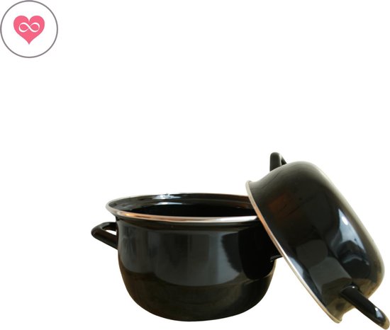 Cosy&Trendy Mosselpan - Ø 18 cm - 1,2 kg - 2L8 - Zwart