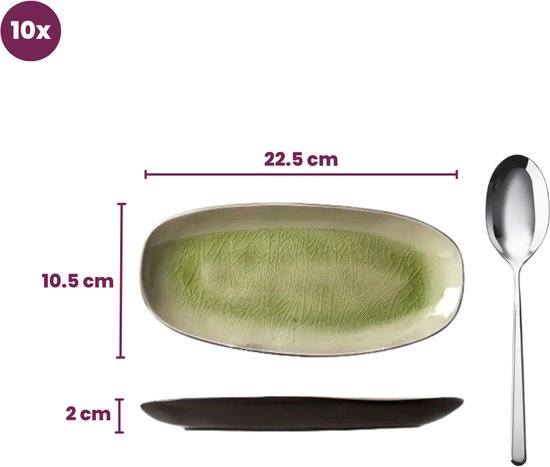Cosy&Trendy Streetfood Festival Bordje - 22.5 cm x 10.5 cm- Set-10