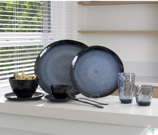 Cosy & Trendy Sapphire Dessertbord - Rond - Ø 20 cm - Set-6