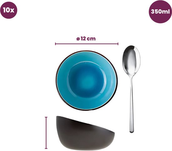 Cosy&Trendy Streetfood Festival Kommetje - Ø 12 cm - Set-10