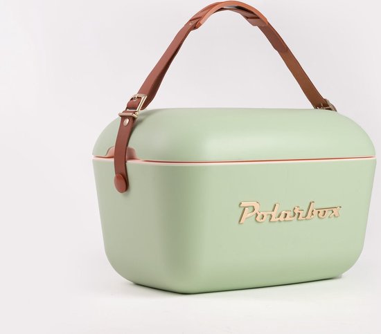 Polarbox - Koelbox - met Schouderband - Olijf Goud - 12 Liter - 40x26x(H)24cm