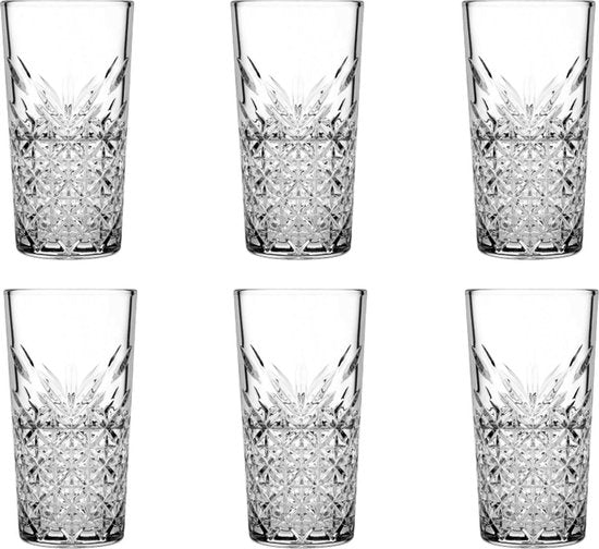 Pasabahce Longdrink Timeless Stapelbaar 34,5 cl - Transparant 6 stuk(s)