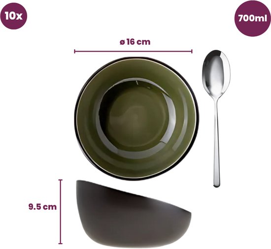 Cosy&Trendy Streetfood Festival Kommetje - Ø 16 cm - Set-10