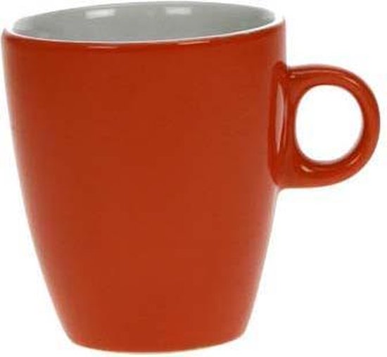 Cosy & Trendy Vicky Beker - 19 cl - Ø 7 cm x 8.5 cm - Oranje - Set-6