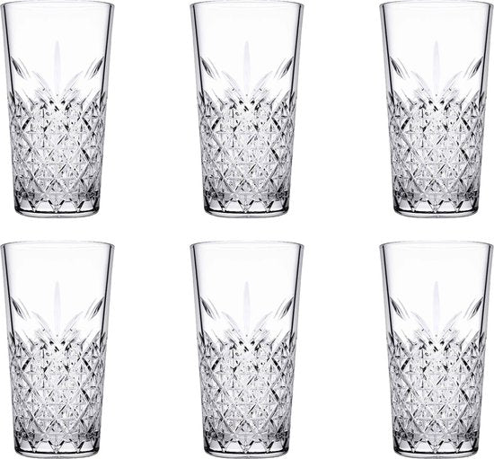 Pasabahce Longdrink Timeless Stapelbaar 34,5 cl - Transparant 6 stuk(s)