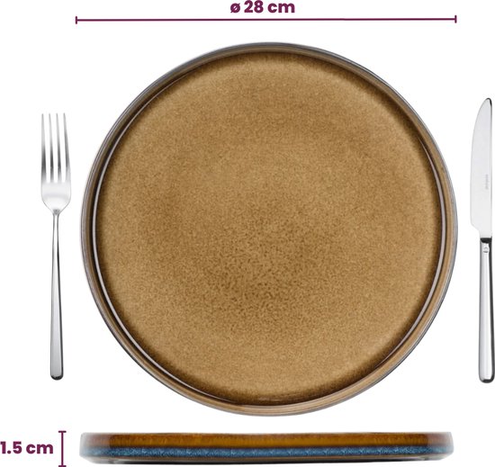Cosy & Trendy Serviesset Quintana Amber 18-Delig