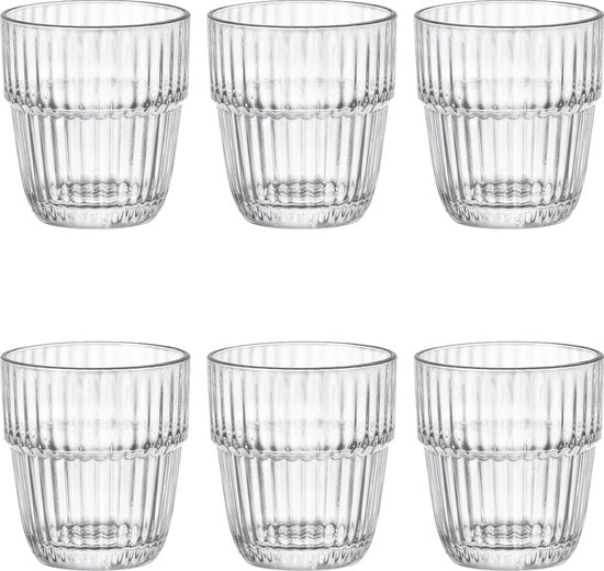 Bormioli Rocco Waterglazen Stapelbaar - Barshine - 305 ml - 6 stuks