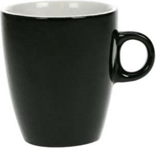 Cosy & Trendy Vicky Beker - 19 cl - Ø 7 cm x 8.5 cm - Zwart - Set-6