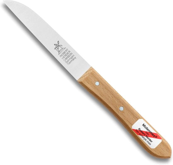 (2 stuks) Robert Herder Molenmes - Schilmesje - Carbonstaal - Aardappelmes - 92 mm - Roestbaar*