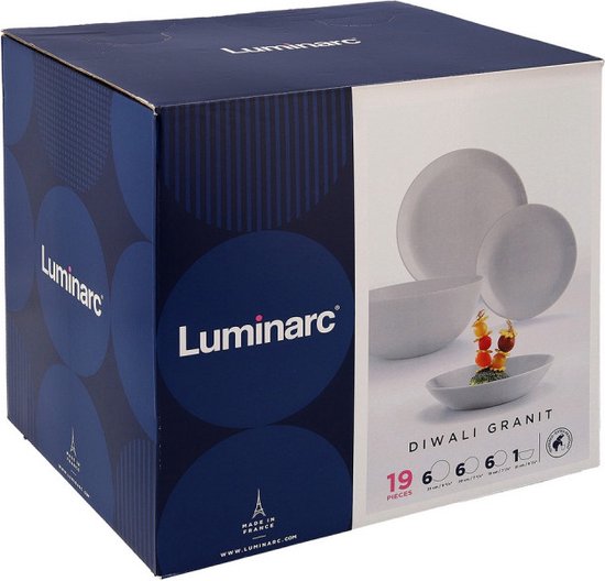 Luminarc Diwali Serviesset - 19 Delig - Granit