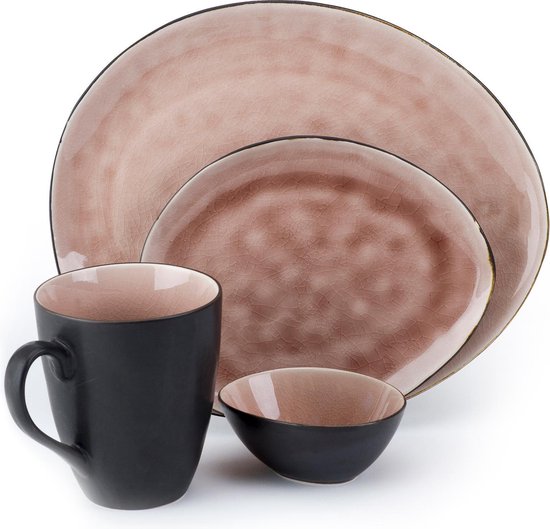 Cosy & Trendy Serviesset Laguna Old Rose 24-Delig