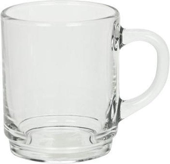 Arcoroc Theeglazen - 6x stuks - glas - 250 ml - stapelbaar - Koffieglazen - Thee glazen