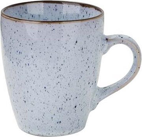 Cosy & Trendy Tessa Blue Beker - Ø7,5x(H)8,2cm - 20cl - Set van 6