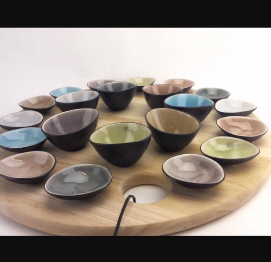 Cosy&Trendy Streetfood Festival Bord - Ovaal - 15 cm x 11.5 cm - Set-10