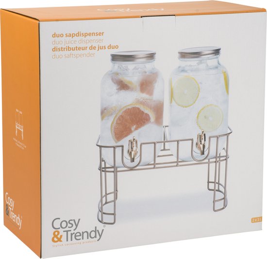 Cosy&Trendy Sapdispenser set op standaard - 2x 3,5 liter