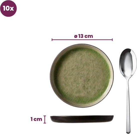 Cosy&Trendy Streetfood Festival Bordje - Ø 13 cm- Set-10