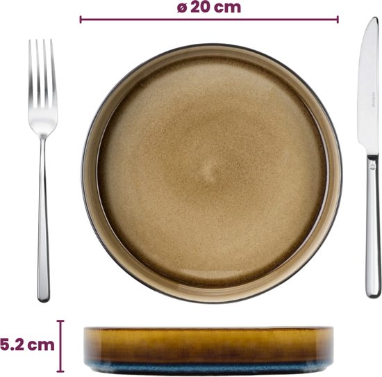 Cosy & Trendy Serviesset Quintana Amber 18-Delig