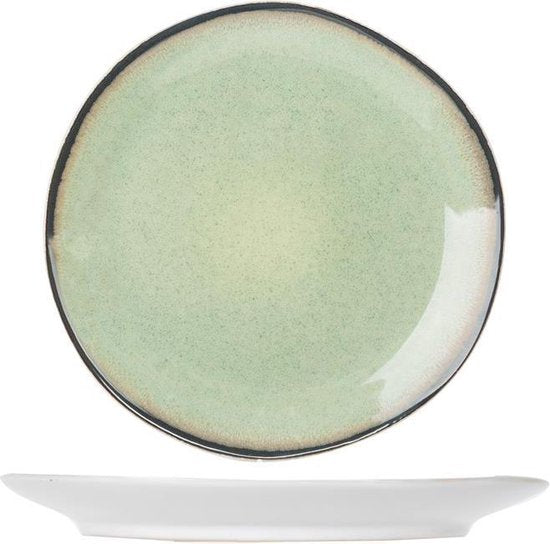 Cosy & Trendy Fez Green Dessertbord - Ø 22.5 cm - Set-6