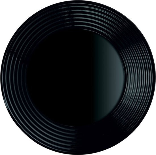 Luminarc Harena serviesset - Zwart - 19-delig - 6 persoons