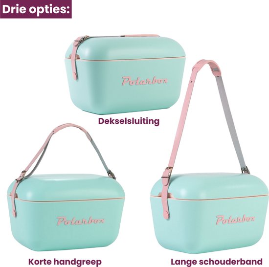 Polarbox Koelbox met Schouderband - Paars Sorbet - 20 Liter
