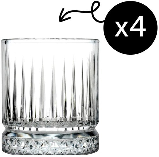Pasabahce Elysia Tumbler – Drinkglazen – 210 ML – Set van 4