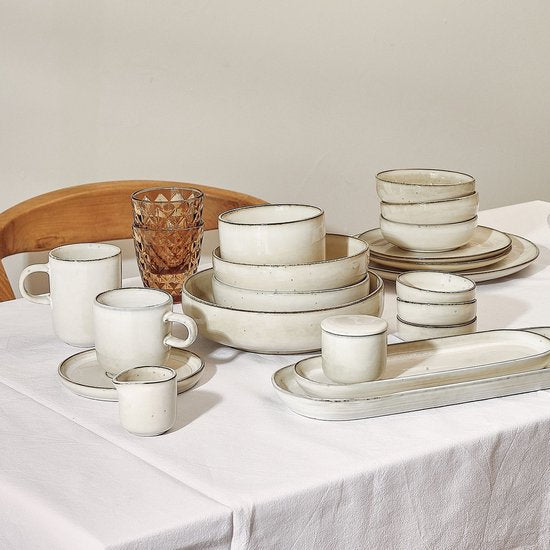 Salt & Pepper Diep bord Pastabord 22,5xH6cm Meridian Ivoor (set van 2 stuks)