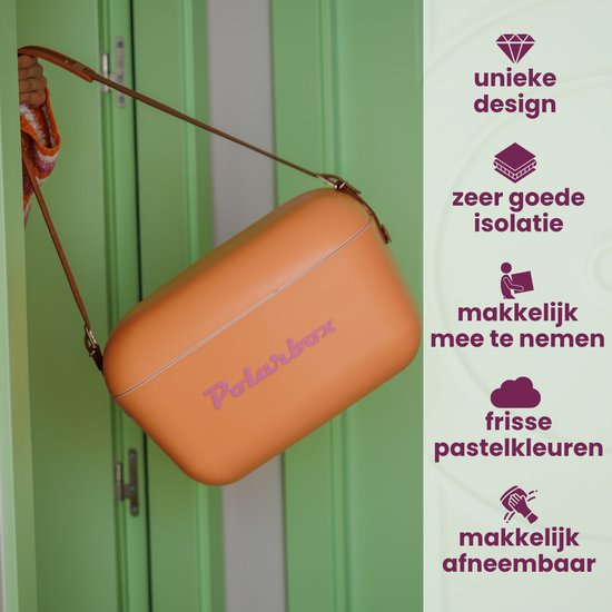 Polarbox Koelbox met Schouderband - Oranje Sorbet - 12 Liter