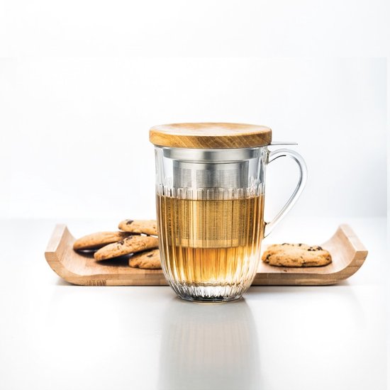 La Rochère Ouessant theeglas met filter en deksel - 40 cl - Set-1