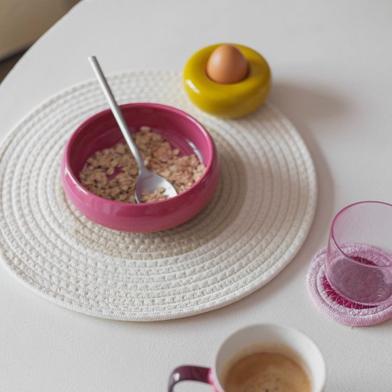 Ona Placemat 35cm cream white Piff
