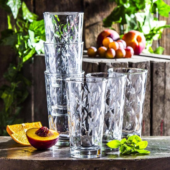 Bormioli Rocco Kaleido longdrinkglas 37 cl - Set-6