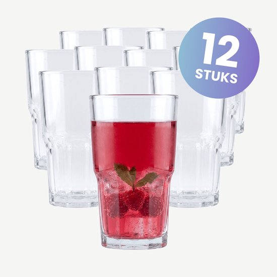 Longdrinkglazen, Drinkglazen set van 12 - Next, 284ml