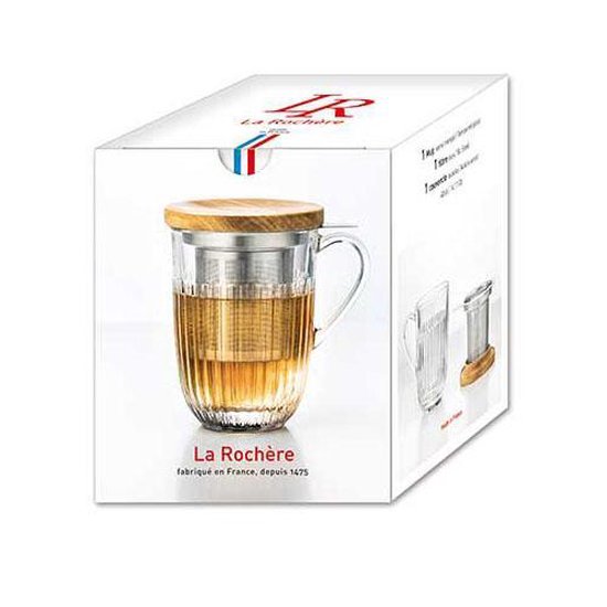 La Rochère Ouessant theeglas met filter en deksel - 40 cl - Set-1