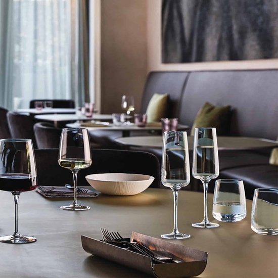 ​Bormioli Rocco Champagneglazen Nexo - 240 ml - Set van 6 Flûtes / Mousserende Wijnglazen - Kristalhelder Glaswerk - Duurzaam & Vaatwasserbestendig voor Champagne, Prosecco en Cava​