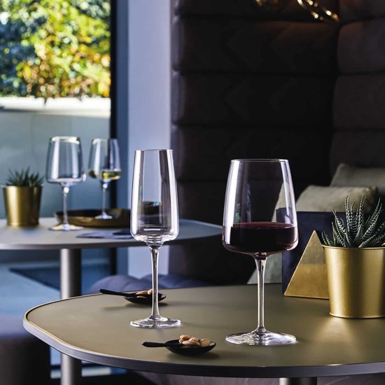 ​Bormioli Rocco Champagneglazen Nexo - 240 ml - Set van 6 Flûtes / Mousserende Wijnglazen - Kristalhelder Glaswerk - Duurzaam & Vaatwasserbestendig voor Champagne, Prosecco en Cava​