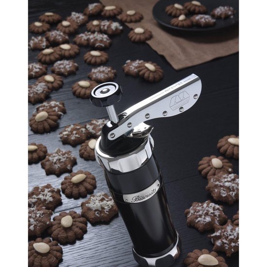 Marcato Biscuits maker met sjablonen - Zwart