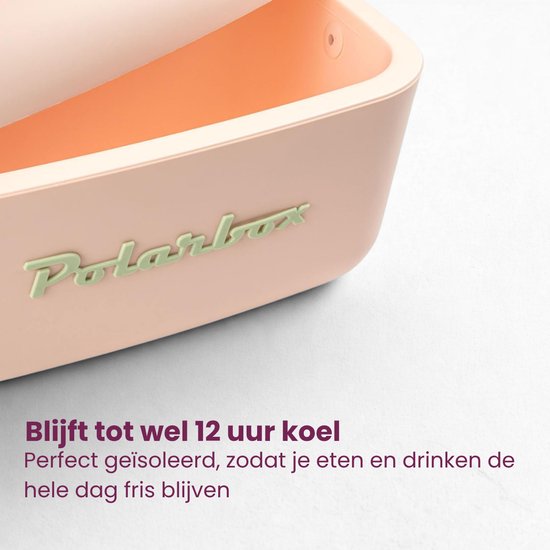 Polarbox Retro Koelbox Nude – 20 Liter Inhoud – Duurzaam Geproduceerd
