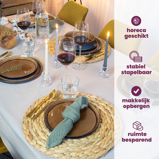 Cosy & Trendy Serviesset Quintana Amber 18-Delig