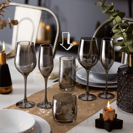 Luminarc Shiny Graphit Waterglas - 33 CL - 4 stuks