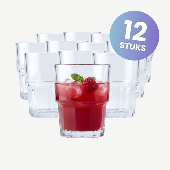 Waterglazen, Drinkglazen - Set van 12 - Next - 200ml