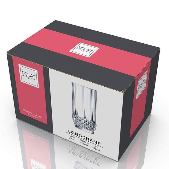 Eclat Longchamp Longdrinkglas - 28 cl - Set-6